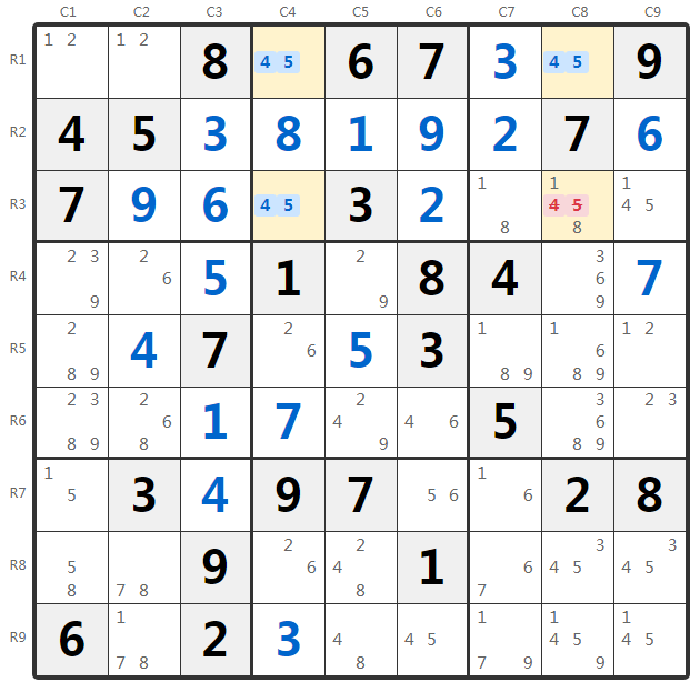 유니크 직사각형 Type 1 예시